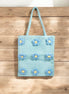 Knitted Flower Tote Bag