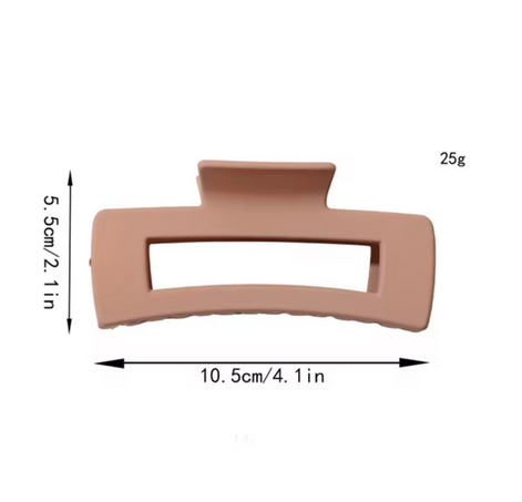 Matte Finish Hair Claw Clips Solid Color