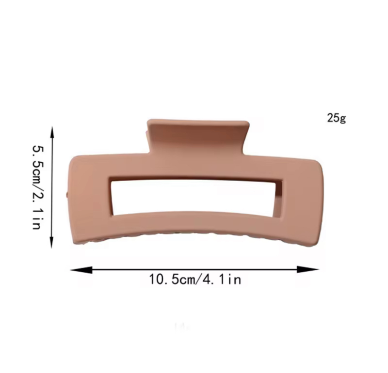 Matte Finish Hair Claw Clips Solid Color