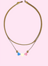 Layered Gold Necklace with 3 Heart Shape Pendant