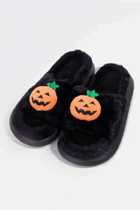 Pumpkin Decor Halloween Slippers