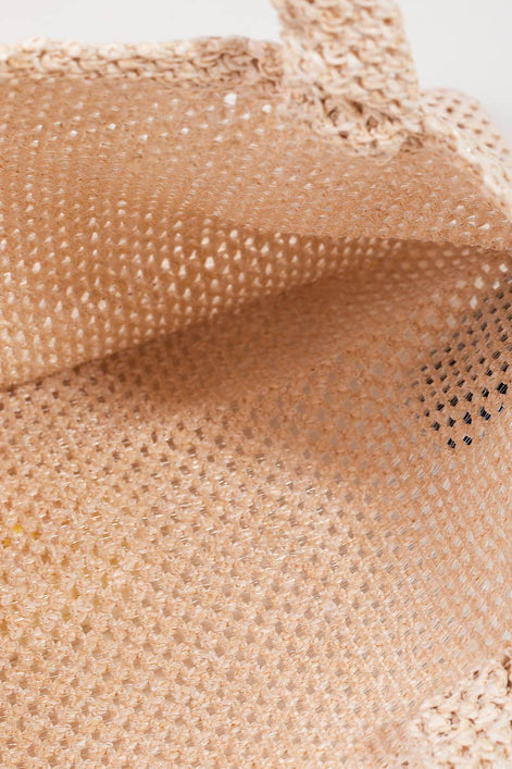 Knitted Flower Tote Bag