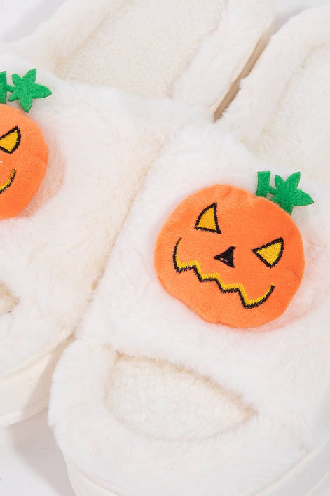 Pumpkin Decor Halloween Slippers