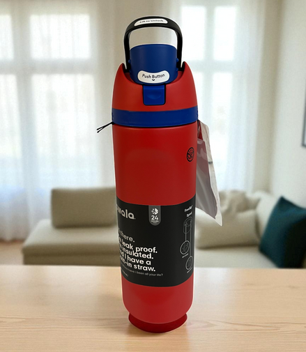 Owala -24oz FreeSip Water Bottle - Spider Man -LIMITED EDITION