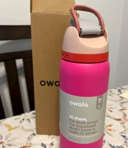 Owala 32 oz FreeSip Water Bottle - PINK