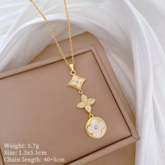 Fashion Set Jewelry Necklace + Earrings