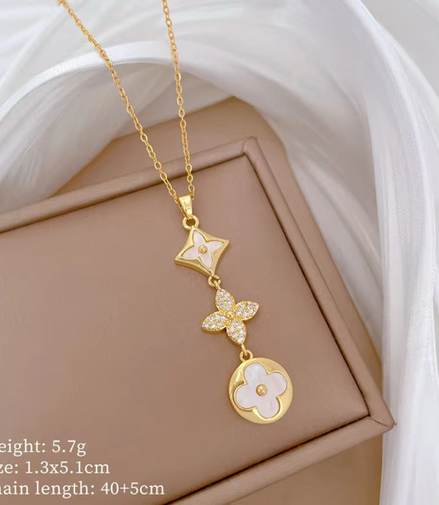 Fashion Set Jewelry Necklace + Earrings