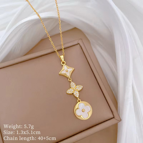 Fashion Set Jewelry Necklace + Earrings